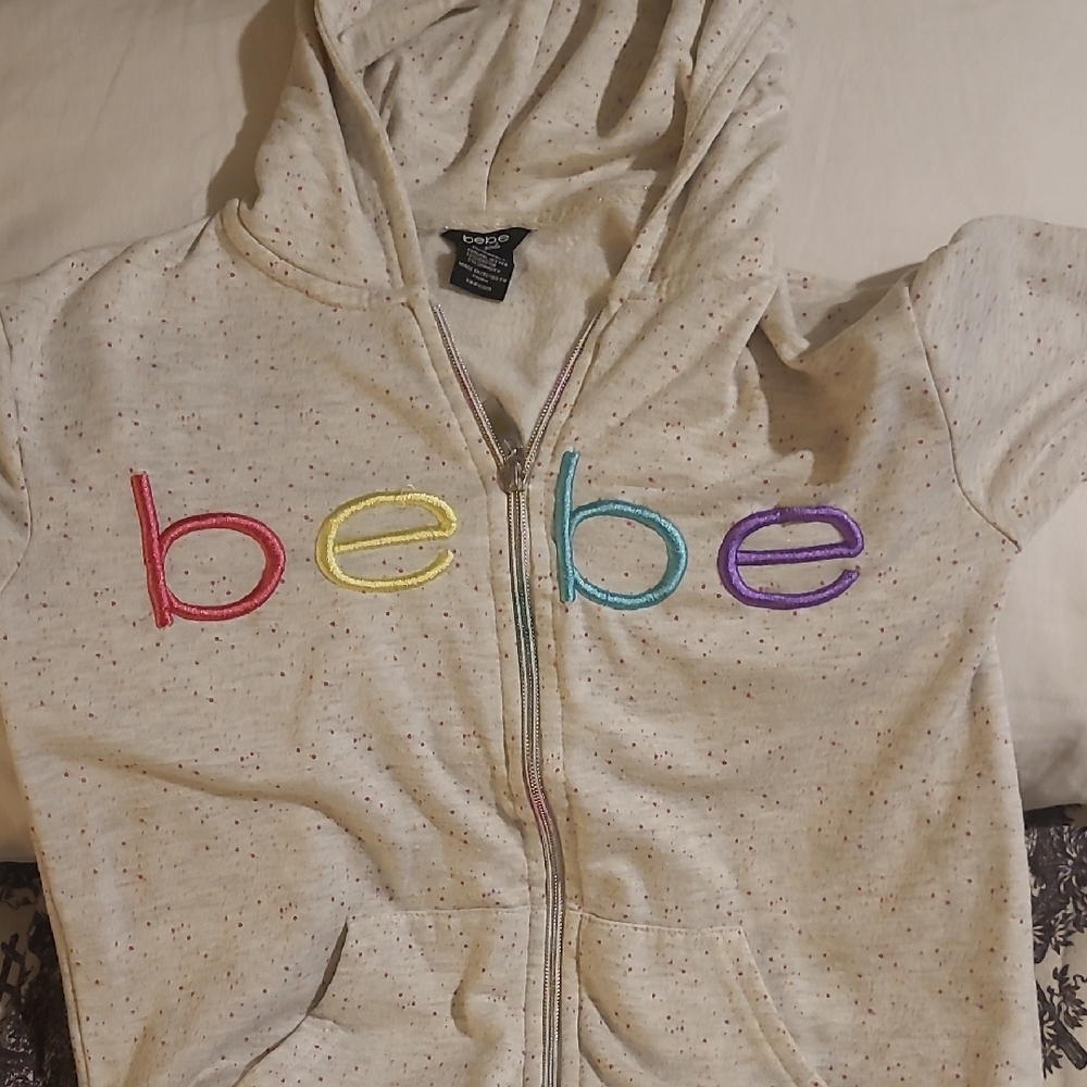 Bebe Kids Hoodie with Multicolor Logo
